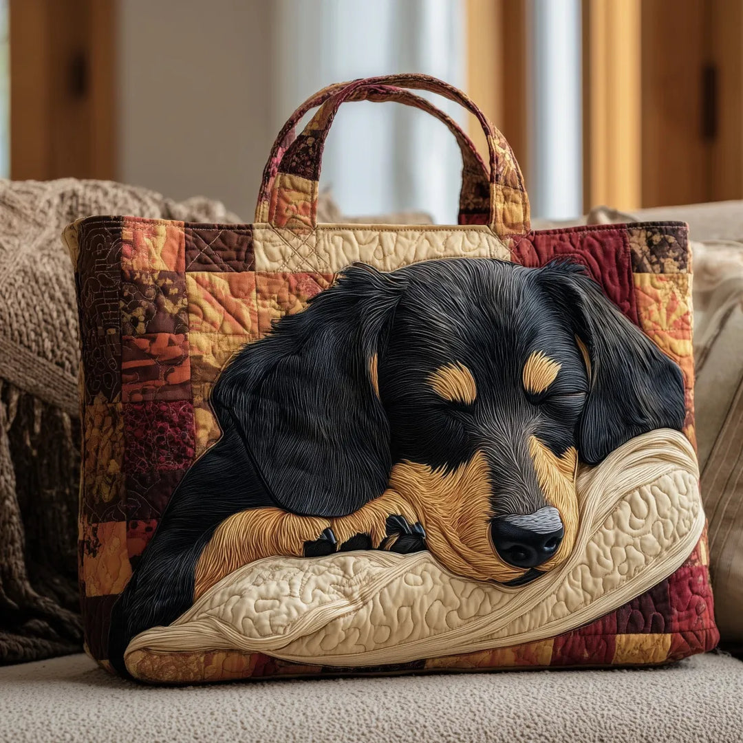 Käsintehty laukku - dachshund