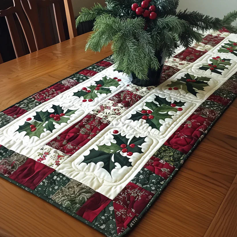 Tilkkutäytteinen lautasenalusta - Campane Festive